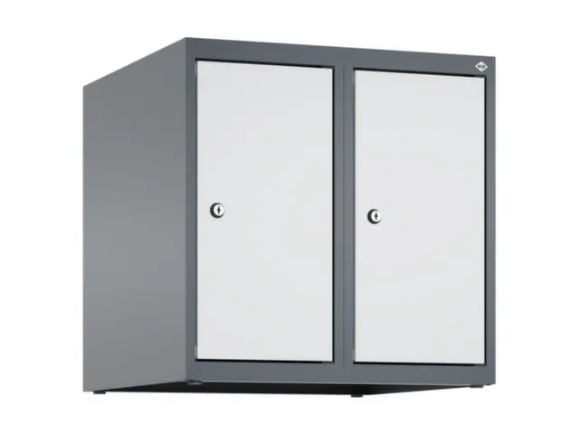 opzetkast,v. locker,2vak.,vak B 250mm,HxBxD 500x500x500mm,vleugeldeur
