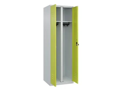 locker voor scheiding van kleding,HxBxD 1850x600x500mm,2vak
