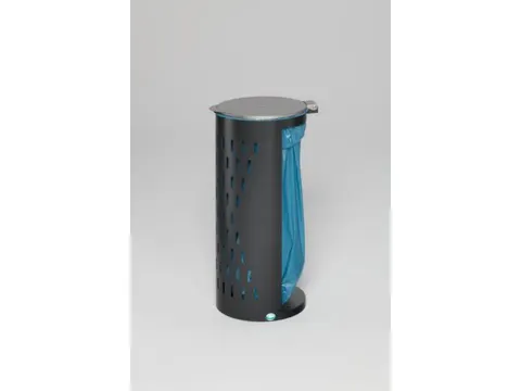 Afvalverzamelaar Opengewerkt 120 Liter 50x380x440mm Antiekzilver