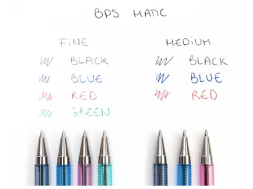 Balpen PILOT BP-S Matic fijn zwart
