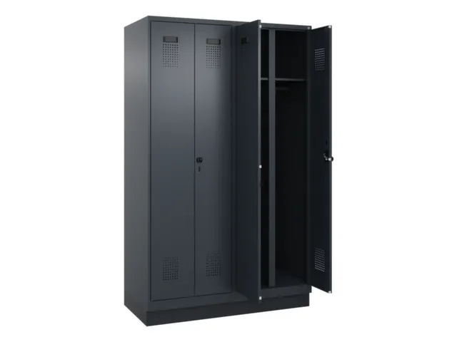 locker voor scheiding van kleding,HxBxD 1950x1200x500mm,4vak