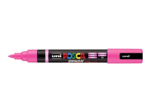 Paintmarker Uni POSCA PC-5BR brushpunt M roze