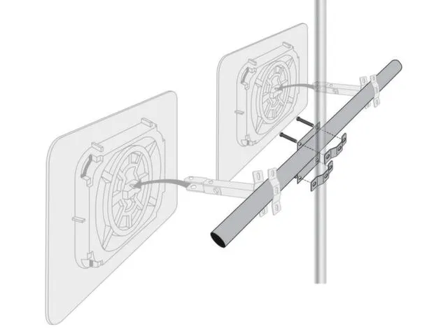 verbindingshouder,v. verkeersspiegel,L 1300mm,vuurverzinkt