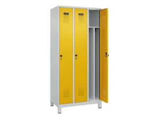 locker voor scheiding van kleding,HxBxD 1950x900x500mm,3vak - 1