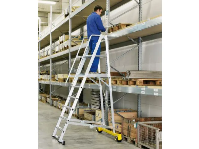 Platformladder Aluminium Bordes H X B X D 1600X 600X 630Mm 6Treden