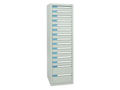 ladekast,HxBxD 1800x500x500mm,15lade(n),centr. vergrendeling