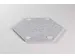 Akoestische PET-vilt Hexagon tegels lichtgrijs 30x26cm 22 stuks