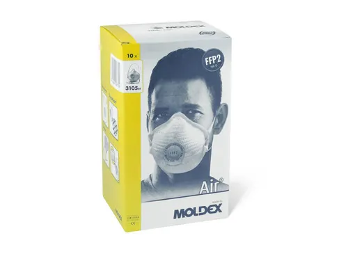 Moldex stofmasker Air FFP2 NR D, Ventex Klima-ventiel, maat M/L 10 Stu