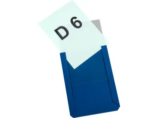zichtpaneel,DIN A6,staand,blauw,achterzijde magnetisch - 1