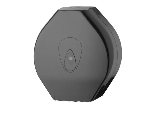 PlastiQline jumborol Toiletpapier dispenser maxi kunststof zwart