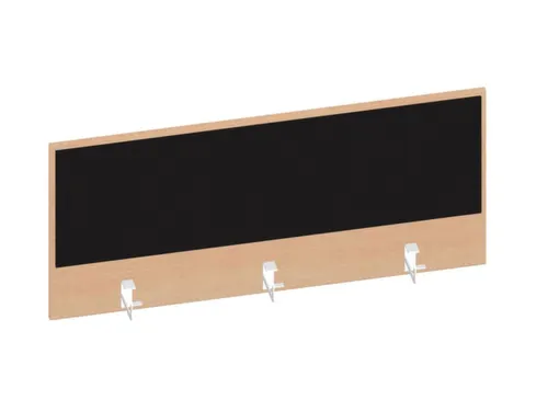 baliepaneel,v. bureau,aanbouw achter,B 1200mm,NE-esdoorn,BN8033-zwart