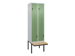 Z-garderobekast,HxBxD 2120x600x815mm,2vak,vak B 300mm,draaigrendel