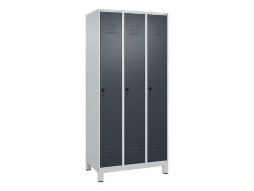 locker voor scheiding van kleding,HxBxD 1950x900x500mm,3vak
