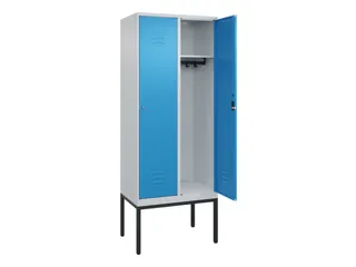 locker,HxBxD 2120x800x500mm,2vak,vak B 400mm,cil.-slot,voetonderstel - 2