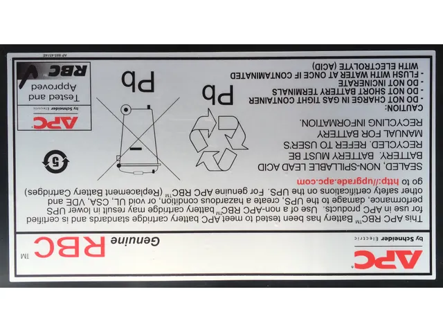 Cartouche de batterie de rechange RBC43 (OEM)