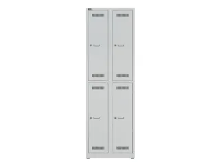Dubbeldekse garderobekast,HxBxD 1850x600x500mm,2x2vak.,vak B 300mm - 3