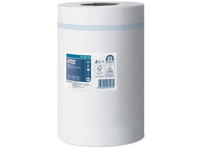 Poetsrol Tork 473474 Reflex M3 Centerfeed Mini Plus 2-laags 9 rollen