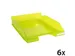 Corbeille à courrier Combo Midi transparent - Vert anis brillant