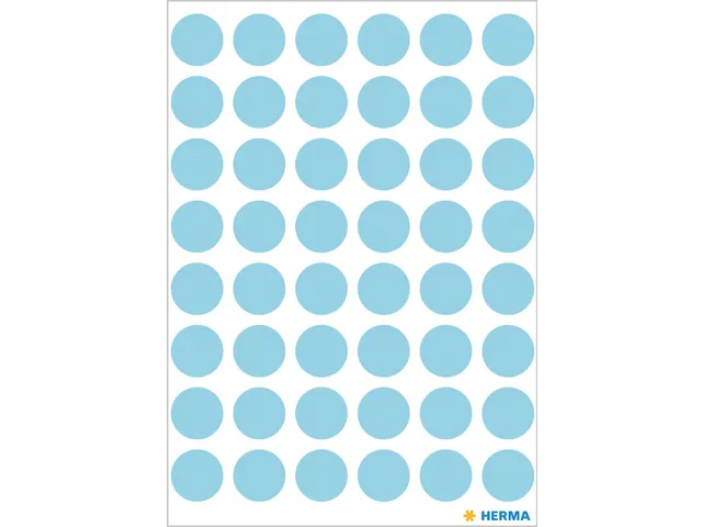 HERMA 1863 Multipurpose etiketten Rond 13mm Blauw 240 stuks