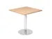 vergadertafel,HxBxD 745x800x800mm,vierkant,schotelvoet chroom