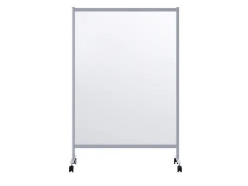mobiel hygiënescherm 1800x1200x390mm enkel veld PMMA