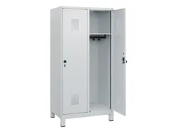 schoollocker,HxBxD 1630x800x500mm,2vak,vak B 400mm,draaigrendel,voeten