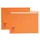 Vouwmap Quantore A4 ongelijke zijde 250gr oranje