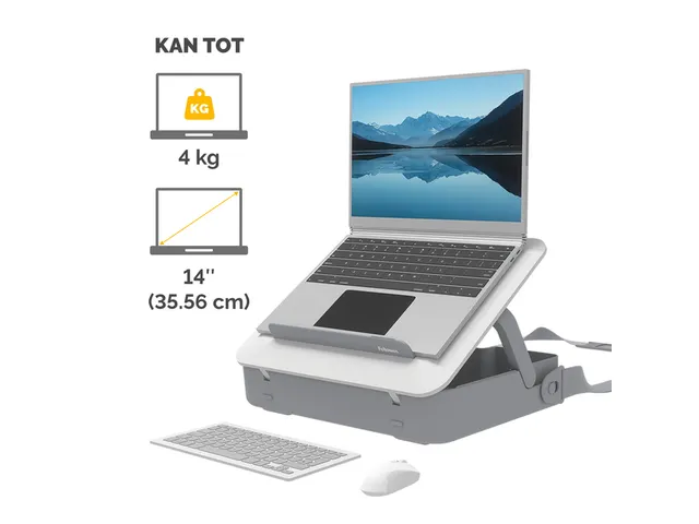 Mallette de rangement ordinateur portable Fellowes Breyta blanc