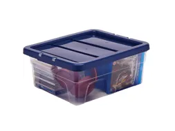 Opbergbox 15 Liter Transparant Blauw