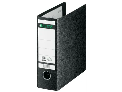 Ordner Leitz 1075 A5 77mm staand karton zwart