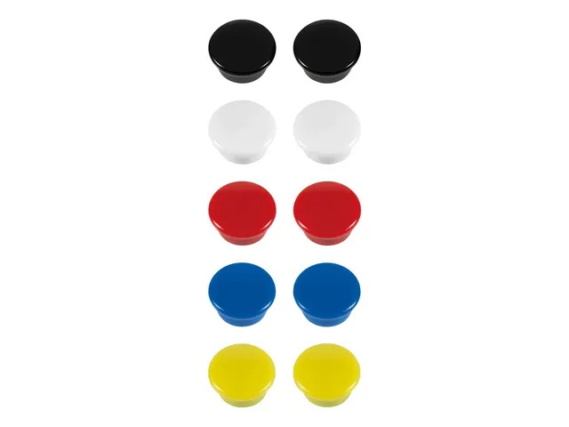 Magneet Westcott assorti pak à 10st. Ø 15x8mm, 100g