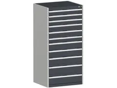 ladekast HxBxD 1600x800x650mm 11laden zware lasten RAL7035 RAL7016