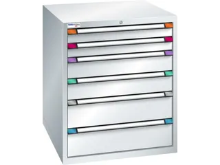 ladekast HxBxD 1000x805x695mm 6laden slot RAL7035 front RAL7035 - 2