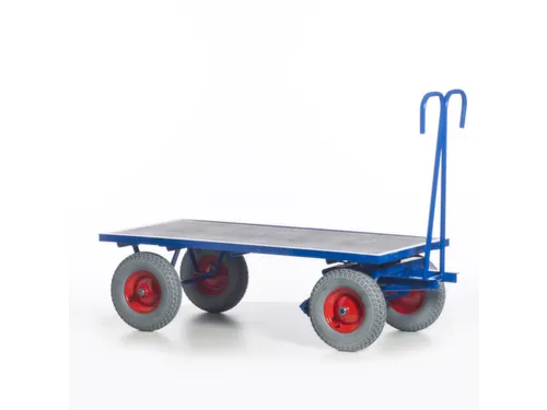 Handtrekwagen 1000kg 1600x800mm Luchtbanden Ral5010