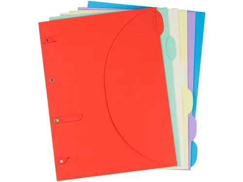 Smartfolder geperforeerde opbergmappen A4 assorti 6 stuks