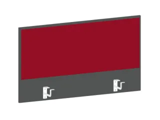 baliepaneel bureau aanbouw achter MS-donkergrijs BN4011-rood 1000mm - 1