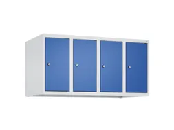 opzetkast,v. locker,4vak.,vak B 250mm,HxBxD 500x1000x500mm,vleugeldeur