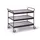 Tafelwagen Draagverm. 150kg Laadvl. Lxb 990x500mm 3 Etages Diepzwart