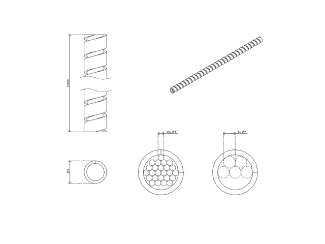 Addit 253 Kabelspiraal 25m / Ø9mm Zwart