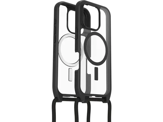 Otterbox React Necklace Mag iPhone 16 Pro Hoesje Zwart crystal