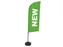 Promotievlag Alu Wind complete set "NEW" Groen ECO printmateriaal