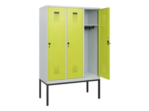 schoollocker,HxBxD 1950x1200x500mm,3vak,vak B 400mm,draaigrendel