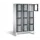 Lockerkast 1850x1200x500mm 3x4 vakken Cilinderslot Poten, RAL7021