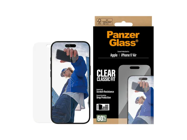 PanzerGlass Screen Protector iPhone Air | Classic Fit w. EasyAligne