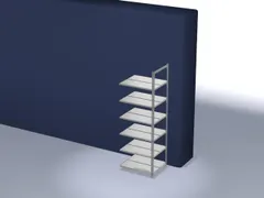 dossierstelling,aanbouwveld,HxBxD 2200x750x600mm,vaklast 90kg