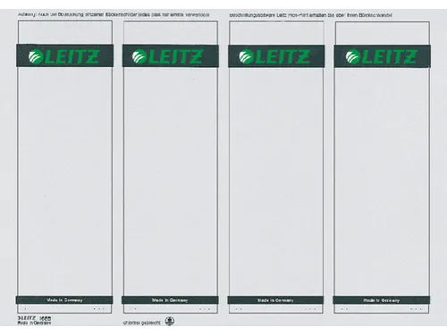 Rugetiket Leitz breed/kort 62x192mm zelfklevend wit printbaar