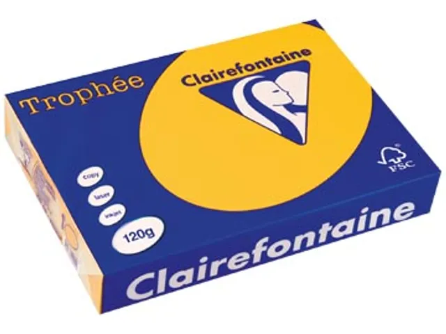 Trophée Intens Gekleurd Papier A4 120 gram 250vel Zonnebloem geel