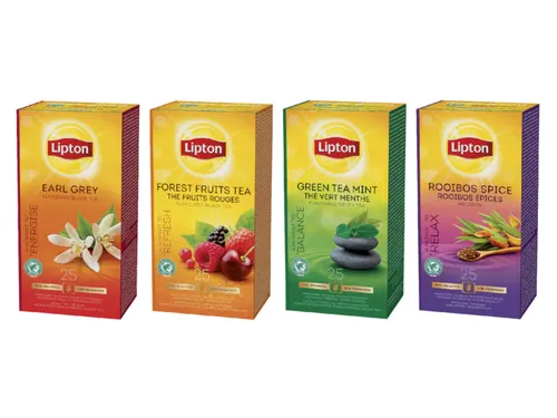 Thee Lipton Green Tea Balance Oriënt met envelop 25stuks