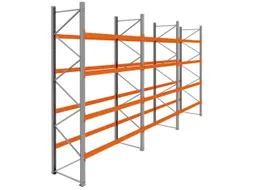 palletstelling,basis+2xaanbouw,HxBxD 4620x8500x1100mm,vakl. 3000kg
