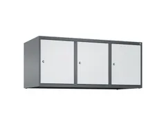 opzetkast,v. locker,3vak.,vak B 400mm,HxBxD 500x1200x500mm,vleugeldeur